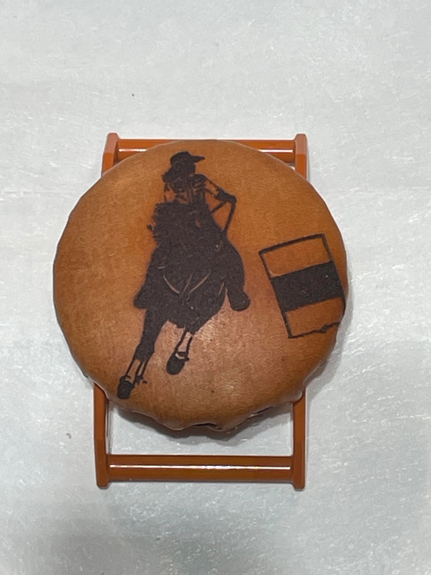 Barrel Racing Burnt Orange on Burnt Orange