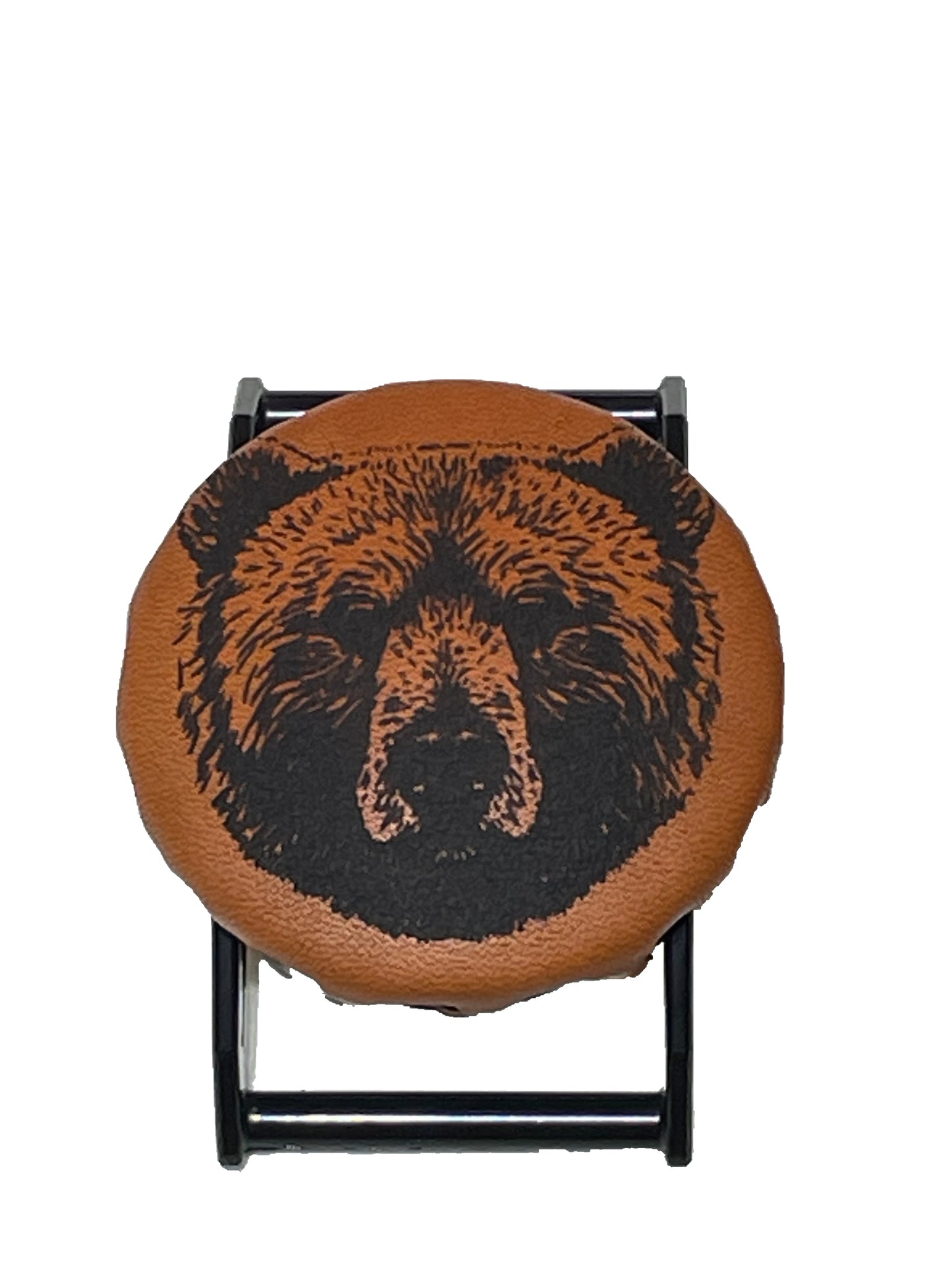 Burnt Orange Bear on Black SPEC