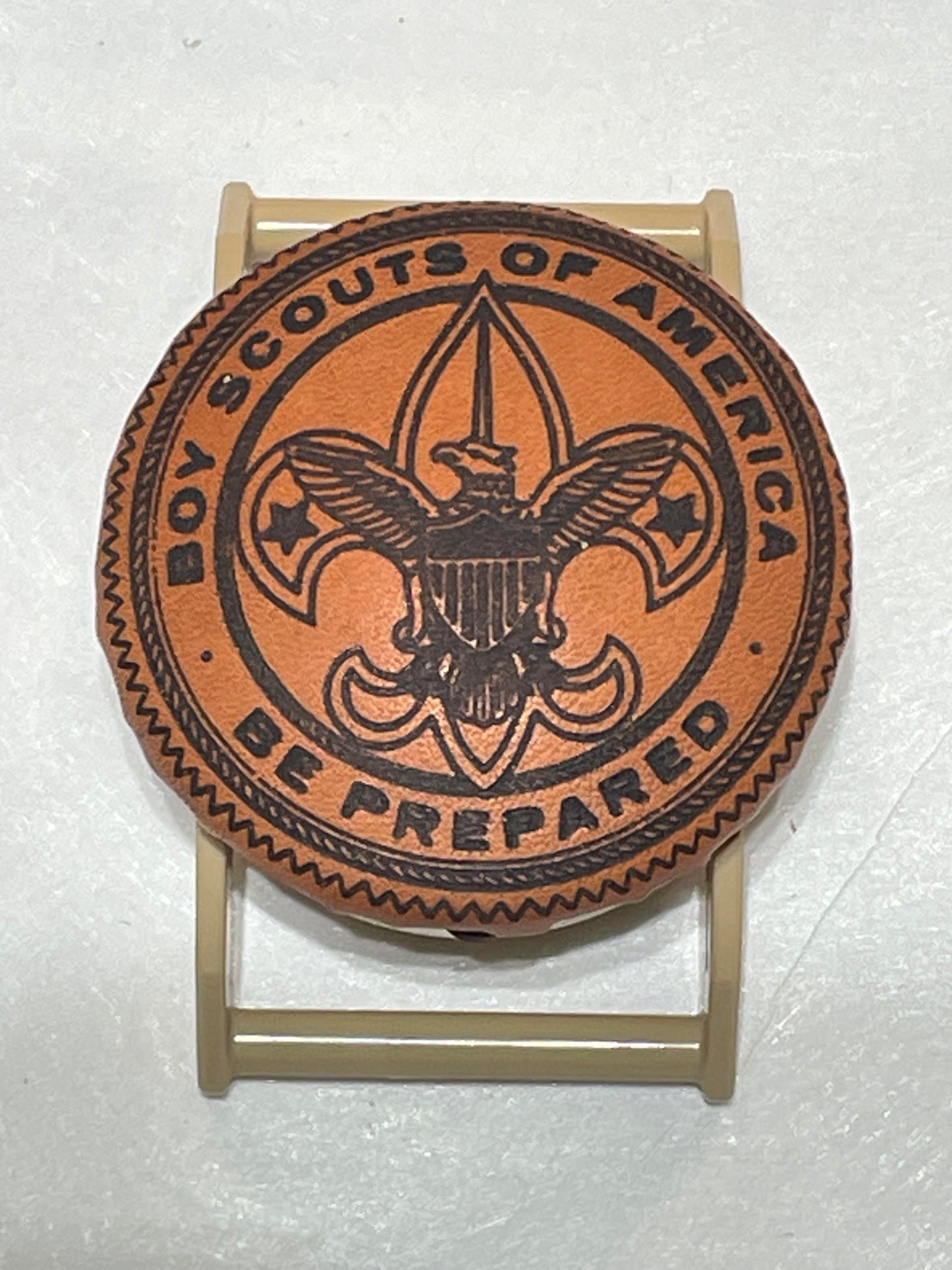 Boy Scouts BO Leather on Khaki SPEC