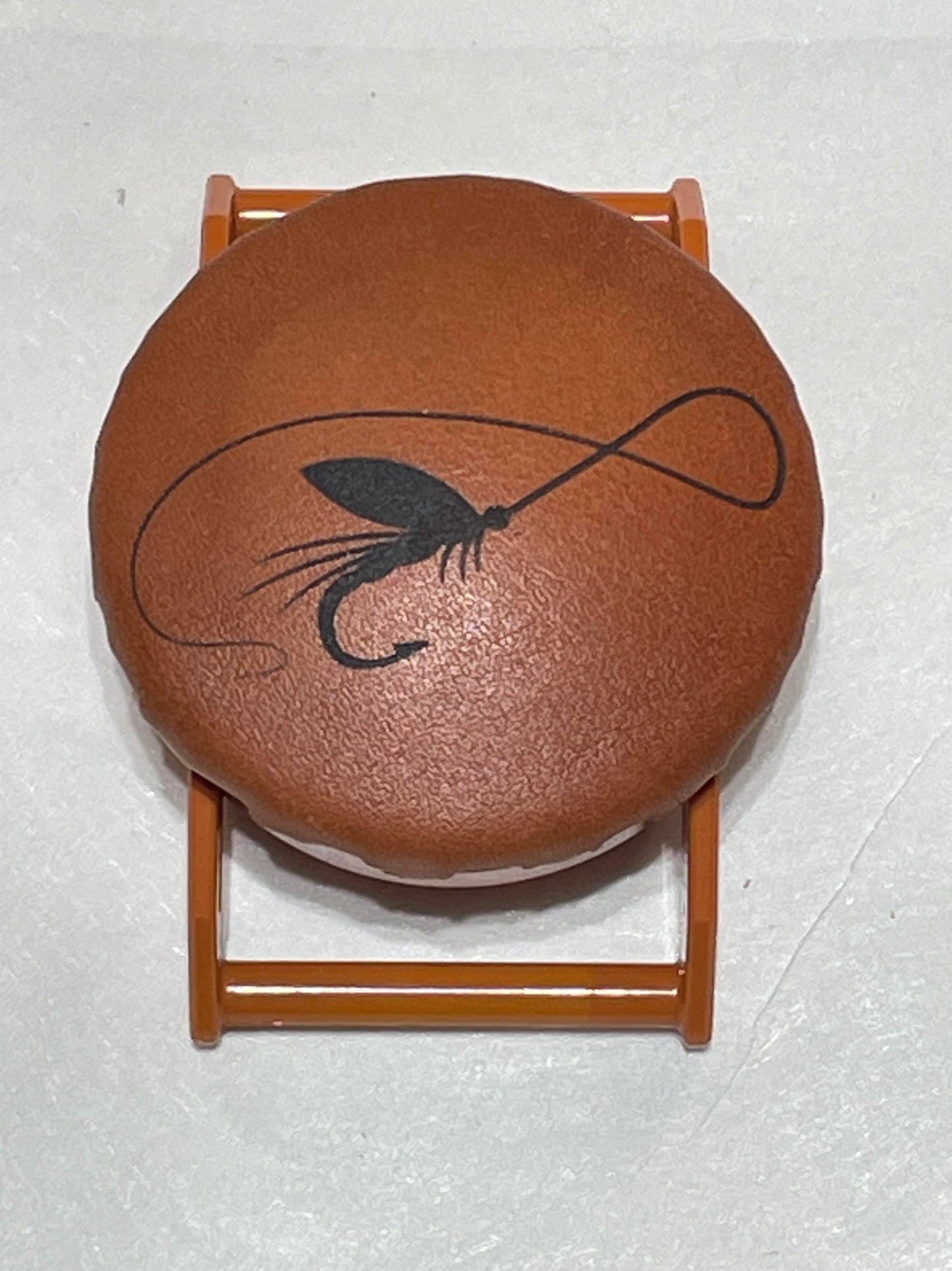 Fly Fishing BO Leather on Burnt Orange SPEC