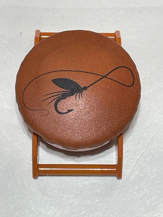 Fly Fishing BO Leather on Burnt Orange SPEC