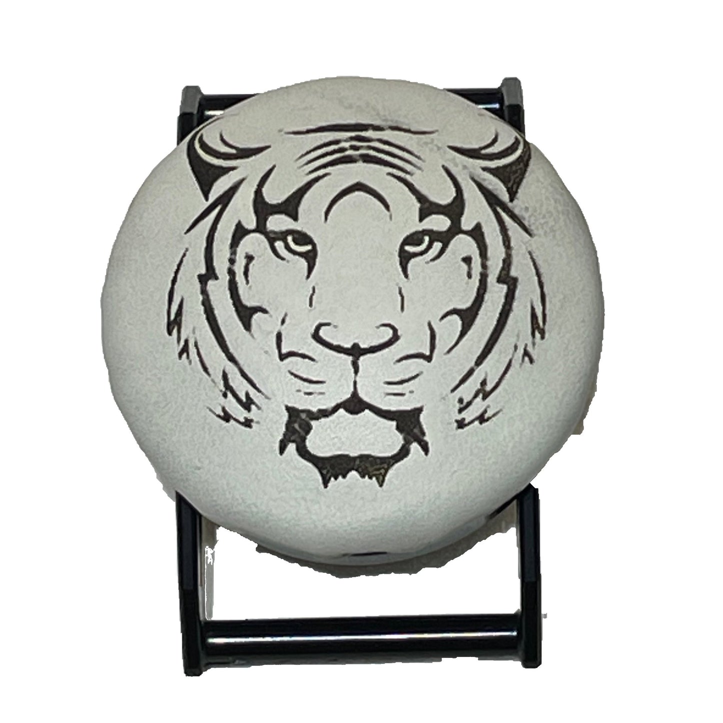 Tiger White Leather on Black SPEC