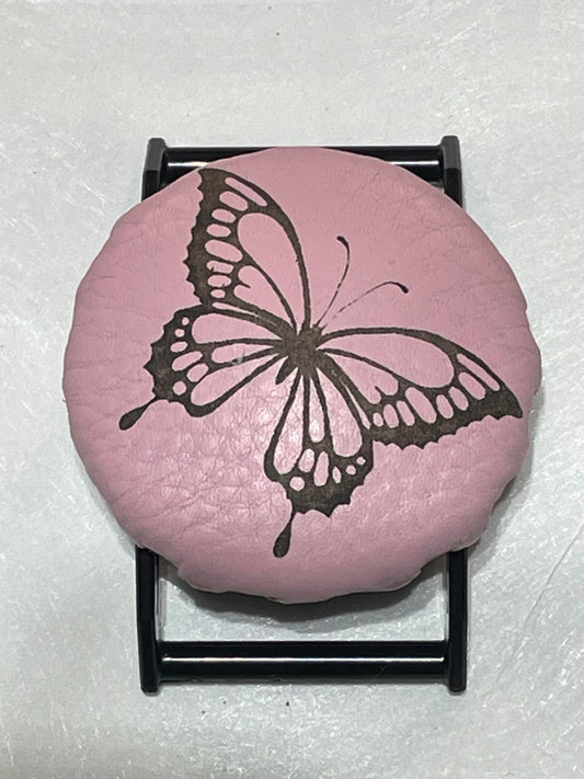 Pink Butterfly on Black SPEC