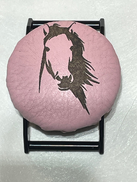 Pink Horse on Black SPEC